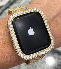 Series 40-49mm 14k Yellow gold lab diamond Apple Watch case Apple Watch cover