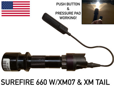 PD TRADE IN SUREFIRE 660 WEAPONLIGHT, XM07 TAPE SWITCH, & XM TAILCAP ORIGINAL
