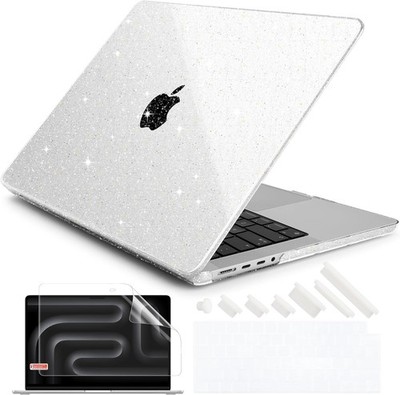 Glitter Case for M5 MacBook Pro 14 inch M4 M3 M2 M1 2026 2024-2021 A3427 A3426