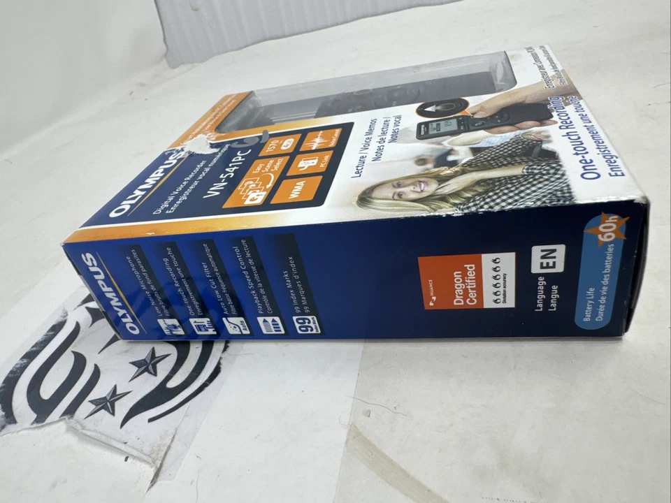 Grabadora de voz digital Olympus VN-541PC 4 GB - 1570 horas negra nueva en caja Foto 4 de 4