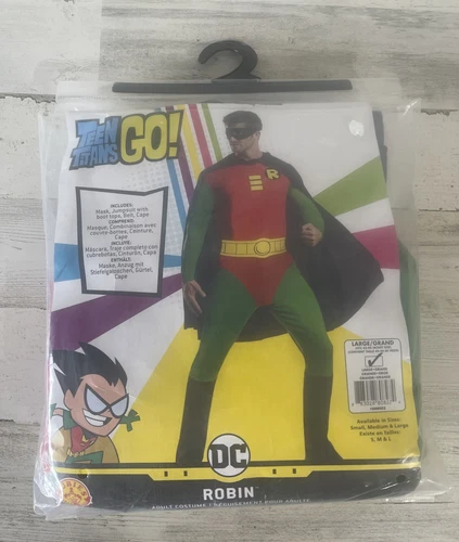Rubie's DC Comics Classic Robin Men's Superhero Fancy Dress Costume Large  42-44