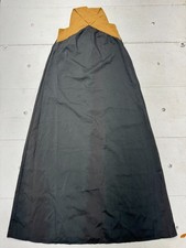 Shein Solid Black Brown Cross Strap Sleeveless Dress Womens Size Medium