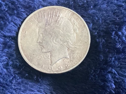 1922 Peace Silver Dollar - Philadelphia Mint Circulated Fine Condition