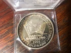 1991 Lucky Buck Casino Blackhawk Cripple Creek 1oz 999 FINE Silver round
