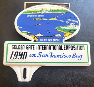 1940 Golden Gate International Exposition San Francisco Bay LICENSE PLATE VANITY