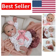 High-Quality 18'' Reborn Doll Girl - Perfect Gift for Ages 3+ with Accessories