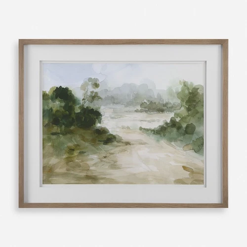 Uttermost Verdant Watercolor Landscape Print, Oak - 32381 - Picture 1 of 1
