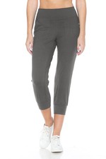 Leggings Depot ActiveFlex Jogger Yoga Pants with Pockets Capri, 3X, Charcoal