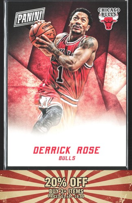 #ad 2015 Panini Black Friday #10 Derrick Rose Chicago Bulls $1.99