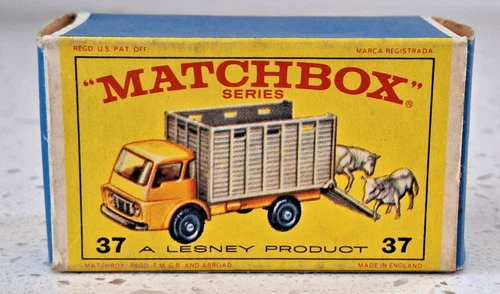 Matchbox Lesney ORIGINAL BOX ONLY for the #37 Cattle Truck