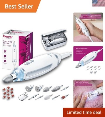 Portable Nail Drill Machine: 10 Attachments for Perfect Manicures & Pedicures