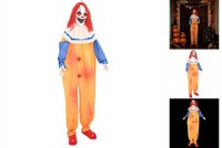 Halloween Dekoration Gruselclown Spooka Gelb Und Blau 126,5X180 Cm