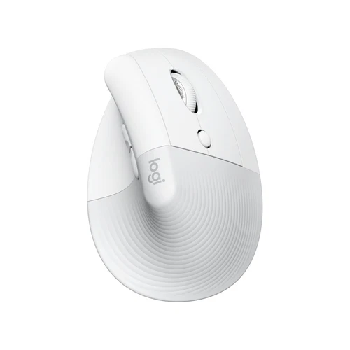 Logitech Lift for Mac - Draadloze Muis - Bluetooth - Verticaal Ergonomisch - Wit