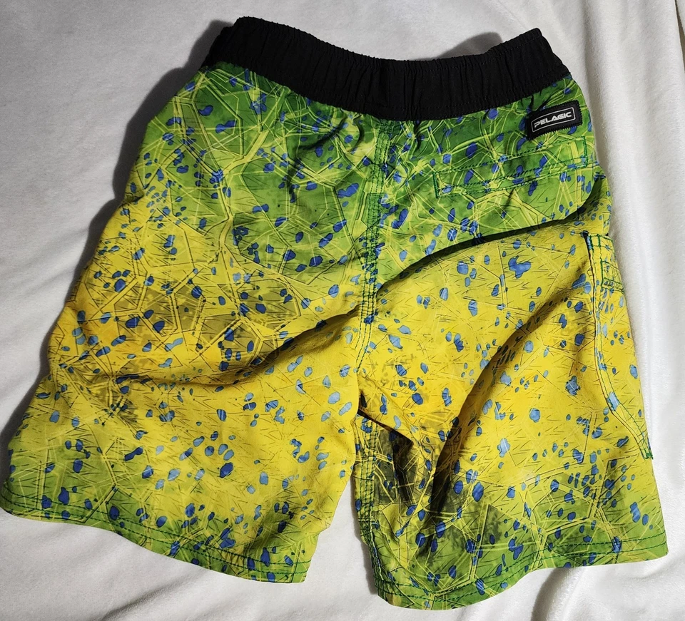 Pelágico Natación Corto Verde Juvenil M 4/5 Niños Equipo de Pesca Foto 2 de 4