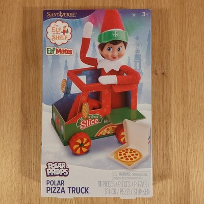The Elf on the Shelf PIZZA TRUCK Polar Props NEW Santaverse Mates 11 Pieces Xmas