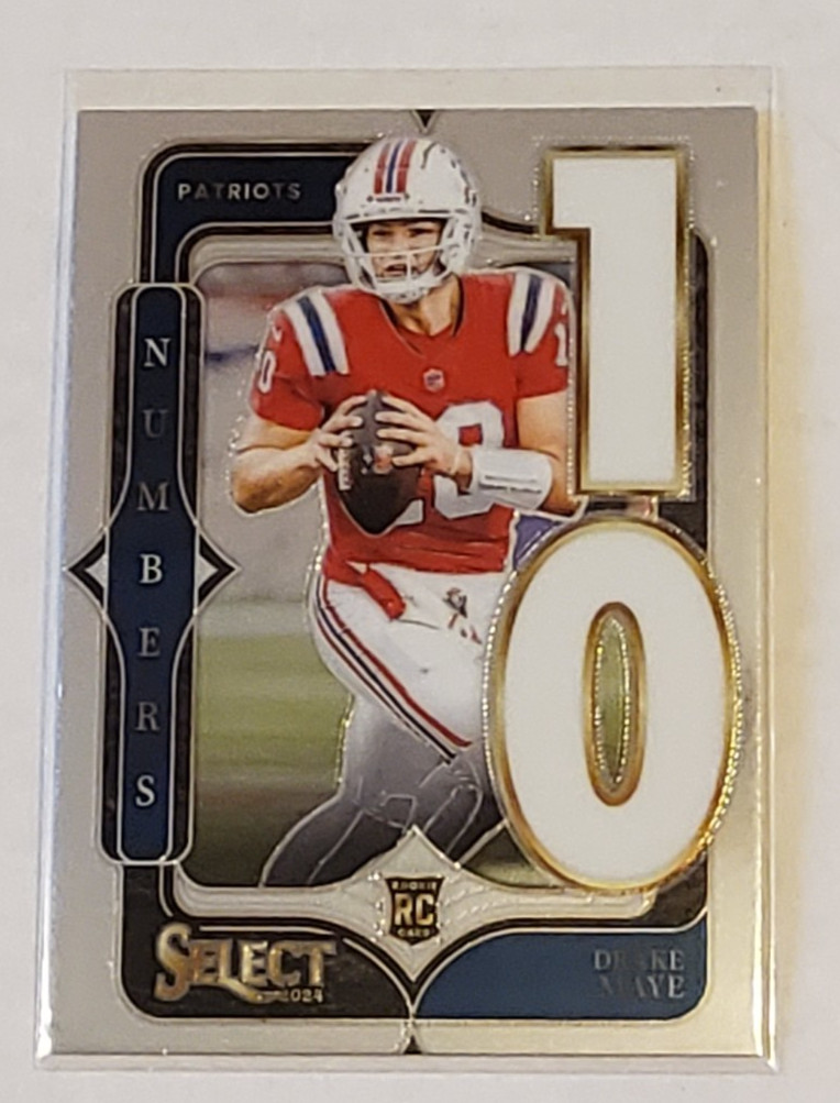 2024 Panini Select Drake Maye Numbers Insert Rookie #20 Patriots