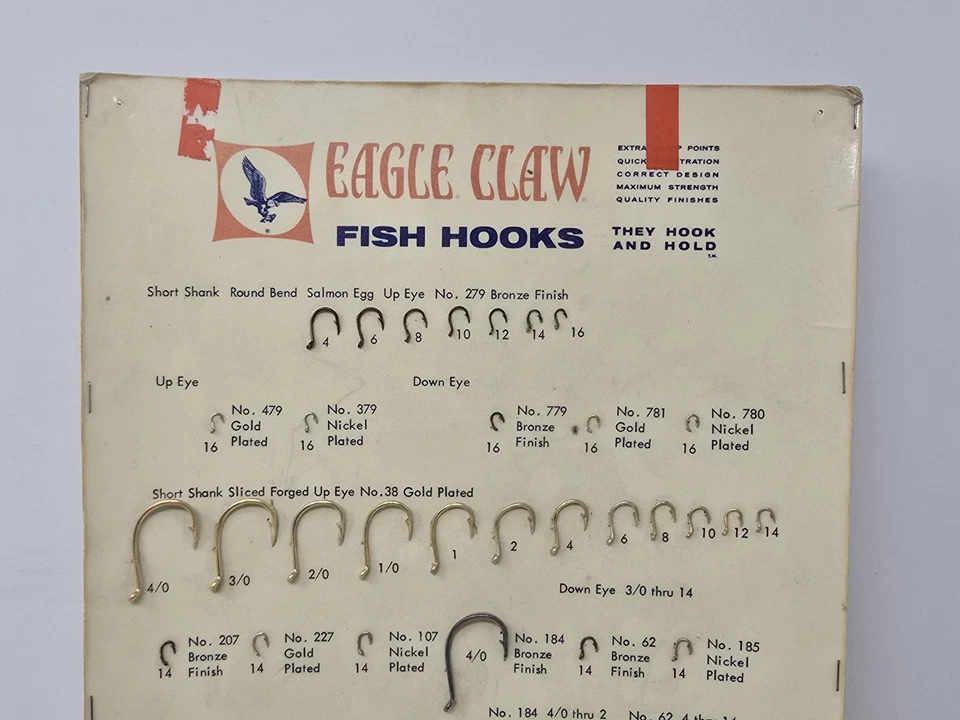 Garra de águila ganchos 52 ganchos exhibición tarjeta publicidad vendedor muestra exhibición Foto 3 de 4