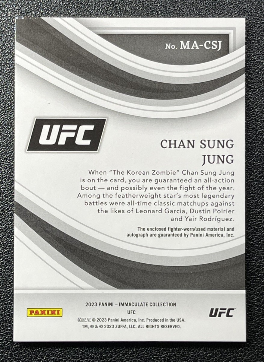 ufc chan sung jung サインカード　99枚限定 ufc chan sung jung サインカード 99枚限定 Chan Sung Jung 2022