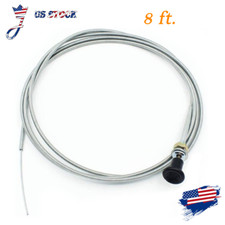 8ft. Universal Control Push Pull Throttle Choke Cable For 60122 Tractor Mower
