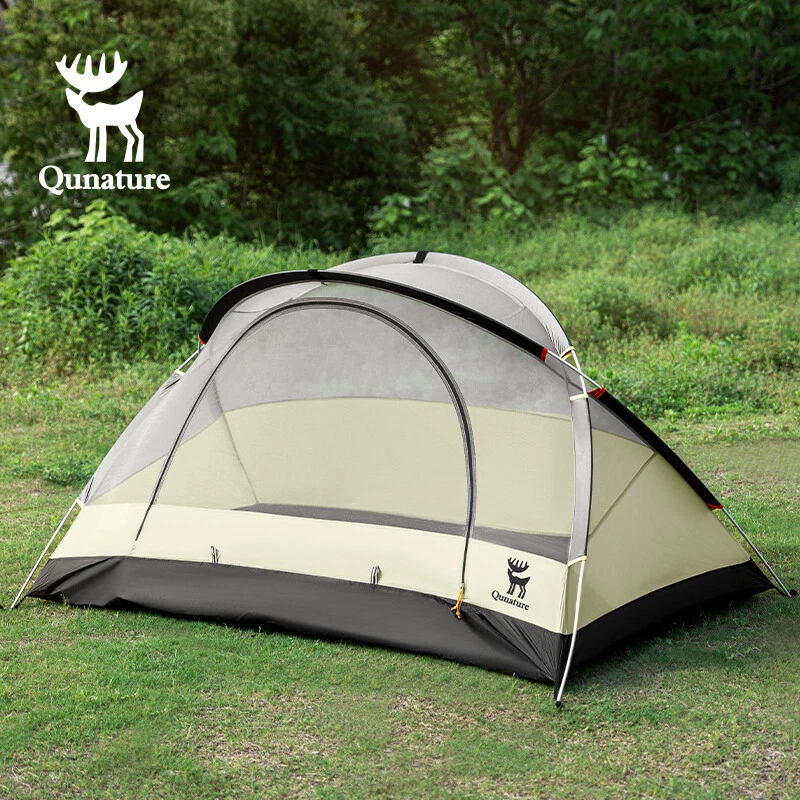 Qunature Camping Tent for 2-3 Persons Lightweight Outdoor Tent Waterproof Sturdy