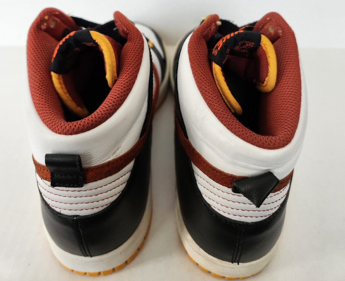 Nike Dunk High 2007 Black Orange Blaze Gold 309432-083 Mens Nike Dunk High 2007 Black Orange Blaze Gold 309432-083 Mens