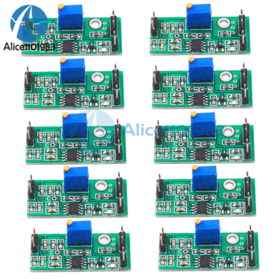 10PCS LM393 Voltage Comparator High Low Level Dual Output Signal Adjustable