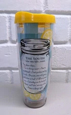 Brand New "The South" 9" Tall Sweet Tea Tumbler Cub With Lid