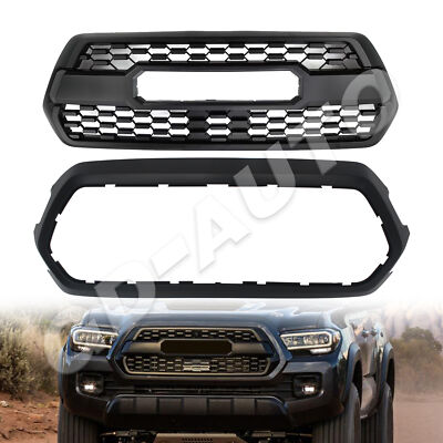 For 2016-2023 Tacoma Front Bumper Upper Grille Grill Outer Shell Frame Surround