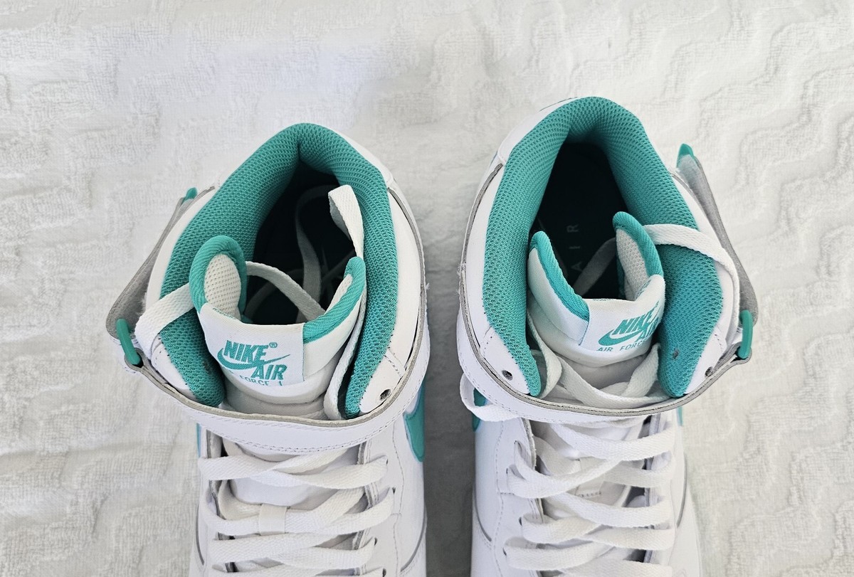 Nike Air Force 1'07 Mid White Clear Jade US Men's Size 14 | eBay