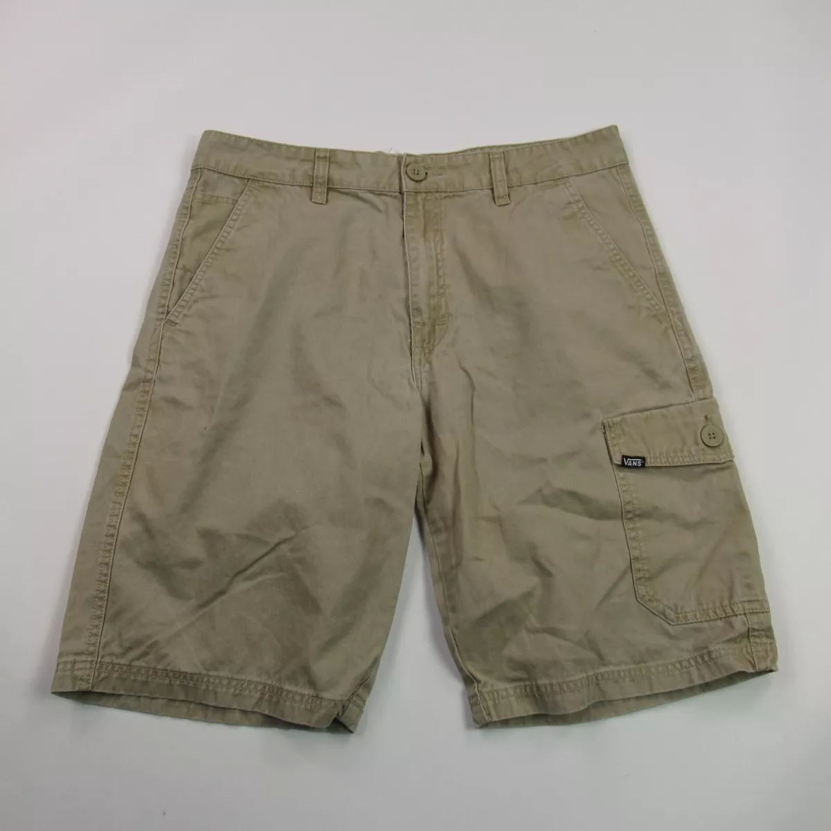 Vans Shorts Mens 32 Pockets Lightweight Outdoors Hiking Brown