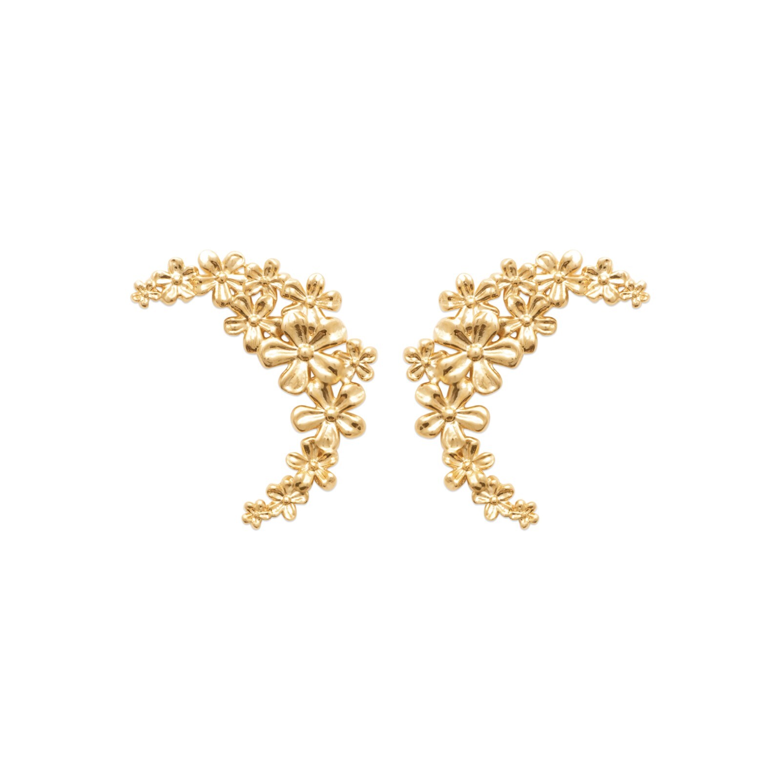 Boucles d'Oreilles Croissant de Lune en Or pour Illuminer vos Tenues Bohèmes Chics d'Été