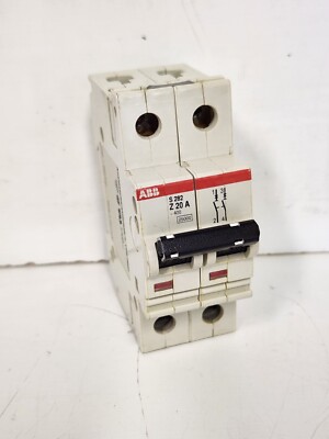 GUARANTEED! ABB 20A 2-POLE CIRCUIT BREAKER S282-Z20A