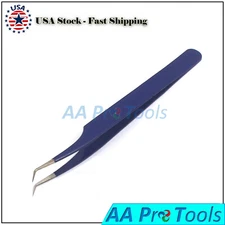 Professional Eyebrow Tweezers Curved Point Plucker Hair Remover Tweezerette