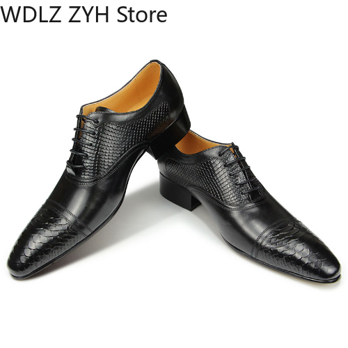 SAOLA Scarpe eleganti uomo festa matrimonio business stile classico Oxford slip on scarpa casual