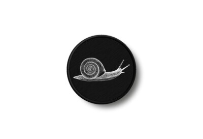 Patch Badge Printed Iron-On Snail