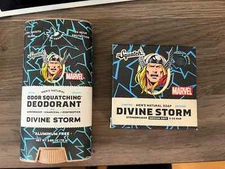 Dr. Squatch Marvel Divine Storm Thor Soap & Deodorant Limited Edition Set NEW