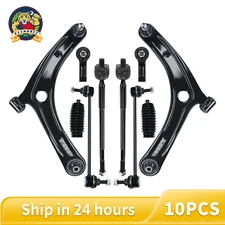 Front Lower Control Arms Sway Bars Tie Rods Kit for Mitsubishi Lancer Outlander