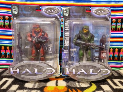 Rare Vintage Original Halo 1 Master Chief Figurine Bundle (Sealed, Series 2)