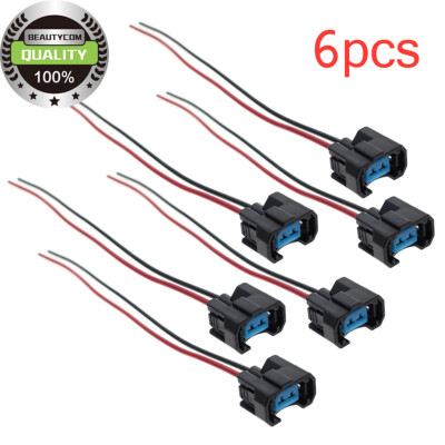 6X Fuel Injector Connector Plug Harness FOR Odyssey Ridgeline Pilot 3.5L[HONF-6]
