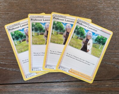 Professor Laventon 4 Trainer Playset Supporter 162/195 Silver Tempest Pokémon NM