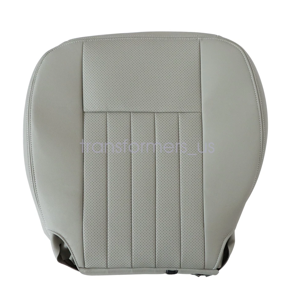 Cubierta de asiento de cuero perforado gris para parte inferior del conductor Lincoln Navigator 2003-2006 Foto 2 de 4