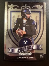 2021 Prizm Draft Picks Crusade Zach Wilson #168 Rookie Jets Football