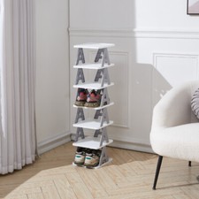 4-7 Tier Trainer Shelf Shoes Rack Slim Narrow Storage Organiser Cabinet Footwear