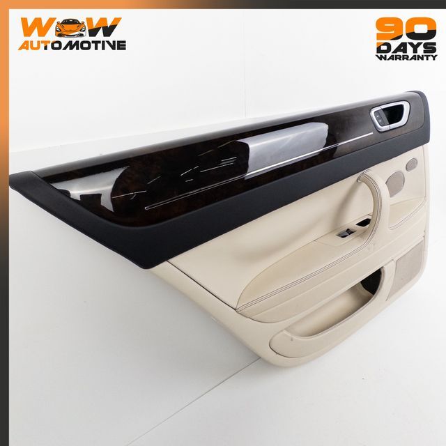 06-13 BENTLEY CONTINENTAL FLYING SPUR REAR LEFT INTERIOR DOOR PANEL BEIGE OEM