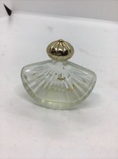 Shell Shaped Clear Glass Perfume Cologne Bottle - Empty