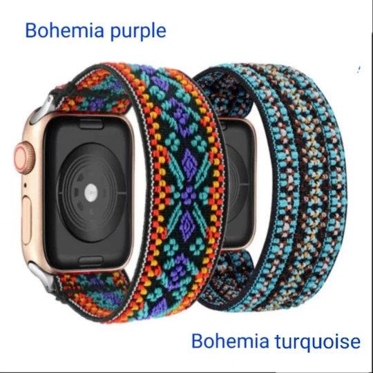 Нейлоновый эластичный регулируемый ремешок для часов Apple iWatch Series 6/5/4/3/2/1/SE/Nike - Изображение 3 из 4