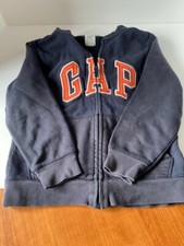 Gap Logo Hoodie Jacket Youth Blue Full Zip Size S