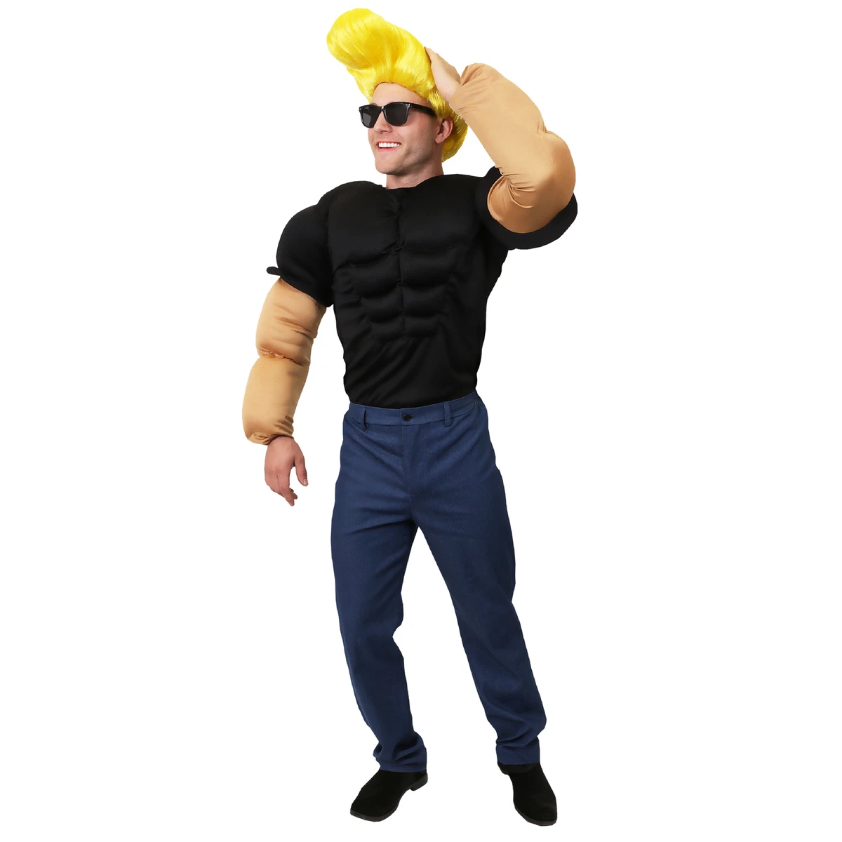 ADULTS 1990S CARTOON HUNK COSTUME 90 S CARTOON SHOW MENS RETRO 90S