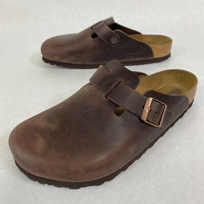 Birkenstock New w/o Box Boston Habana Oiled Leather Soft Footbed