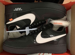 off white air force 1 black 2018